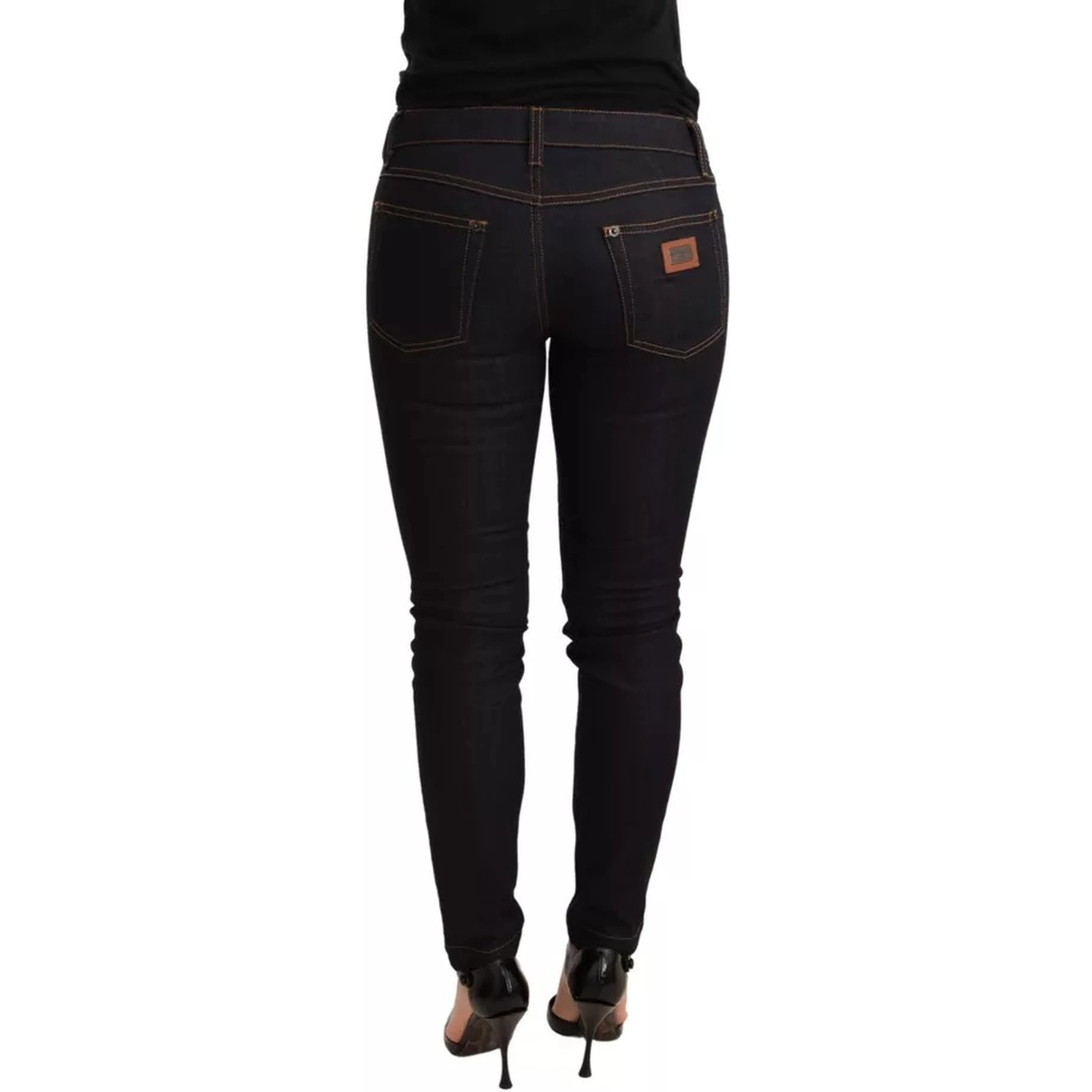 Blue Cotton Stretch Slim Fit Denim Jeans