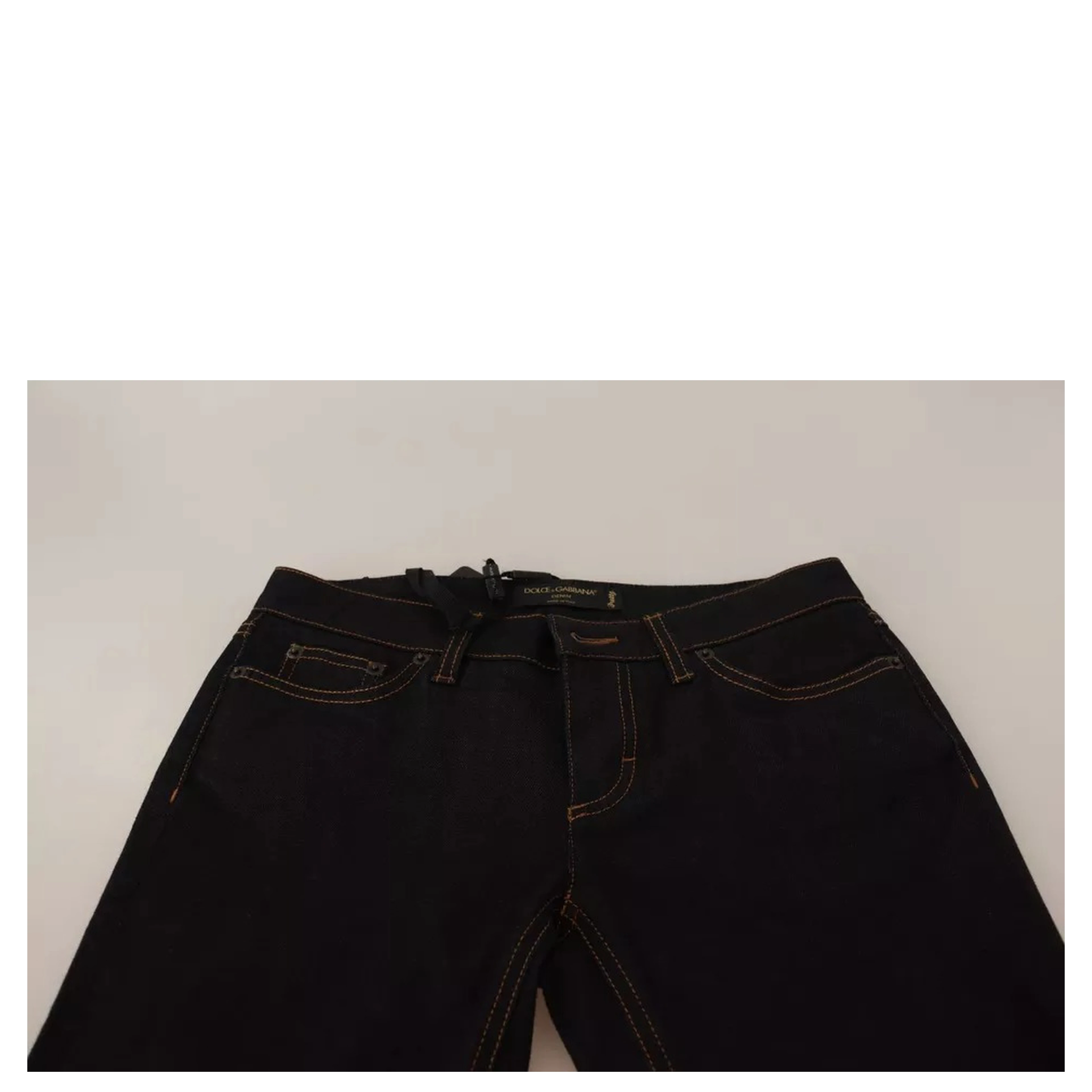 Blue Cotton Stretch Slim Fit Denim Jeans