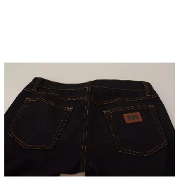 Blue Cotton Stretch Slim Fit Denim Jeans