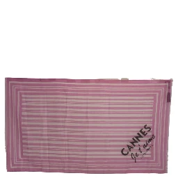 Pink White Striped Cannes Wrap Shawl Scarf
