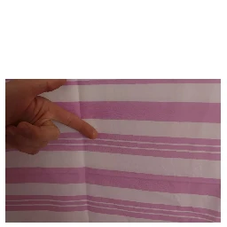 Pink White Striped Cannes Wrap Shawl Scarf