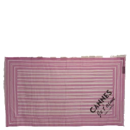 Pink White Striped Cotton Wrap Shawl Scarf