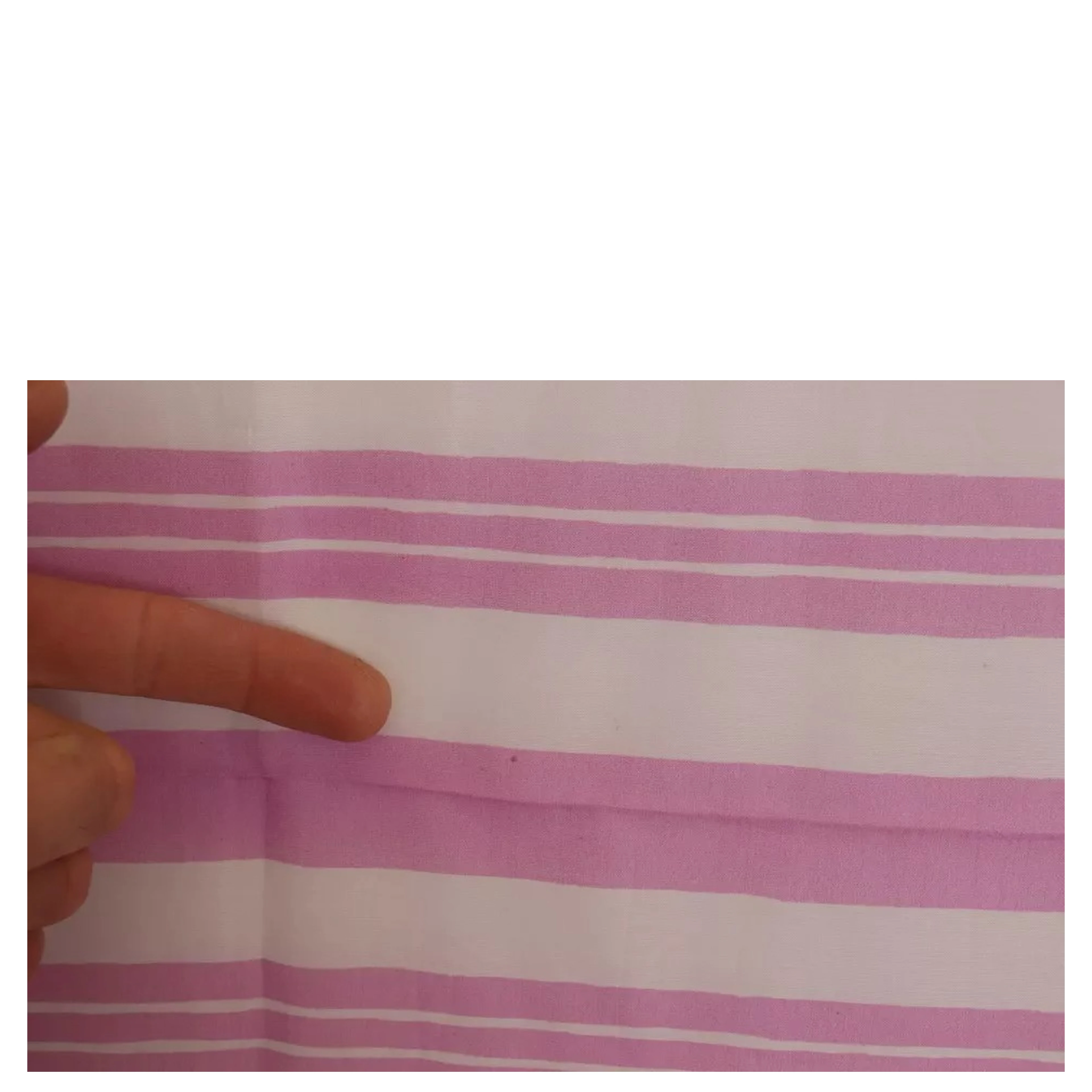 Pink White Striped Cotton Wrap Shawl Scarf
