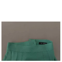 Mint Green Viscose Pencil Cut Midi Skirt