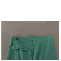 Mint Green Viscose Pencil Cut Midi Skirt