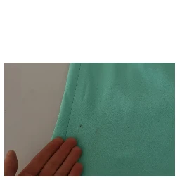 Mint Green Viscose Pencil Cut Midi Skirt
