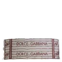 White Red Printed Wrap Shawl Modal Scarf