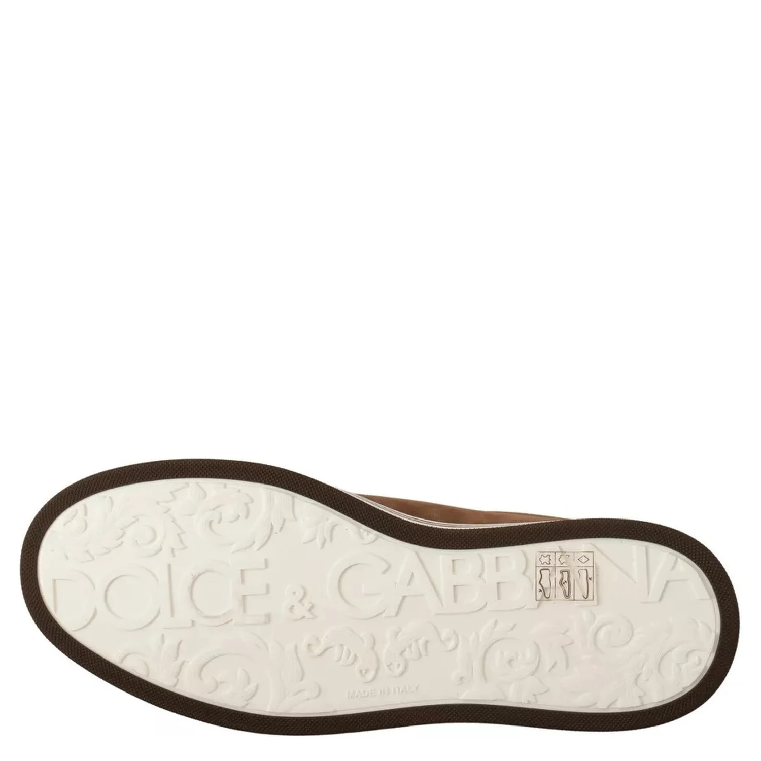 Brown Suede Logo Low Top Sneakers Men Shoes