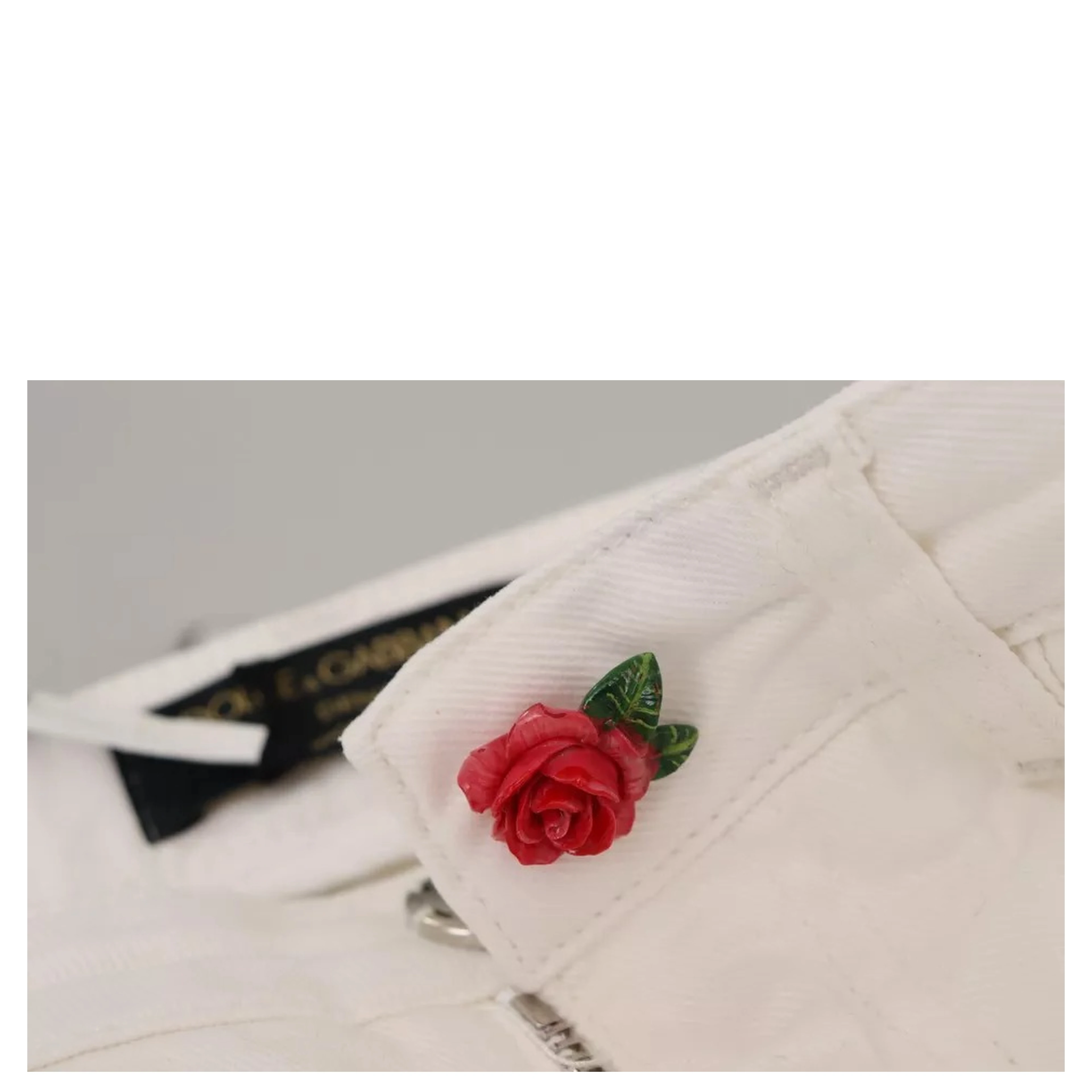 White Cotton Denim Pretty Slim Fit Jeans