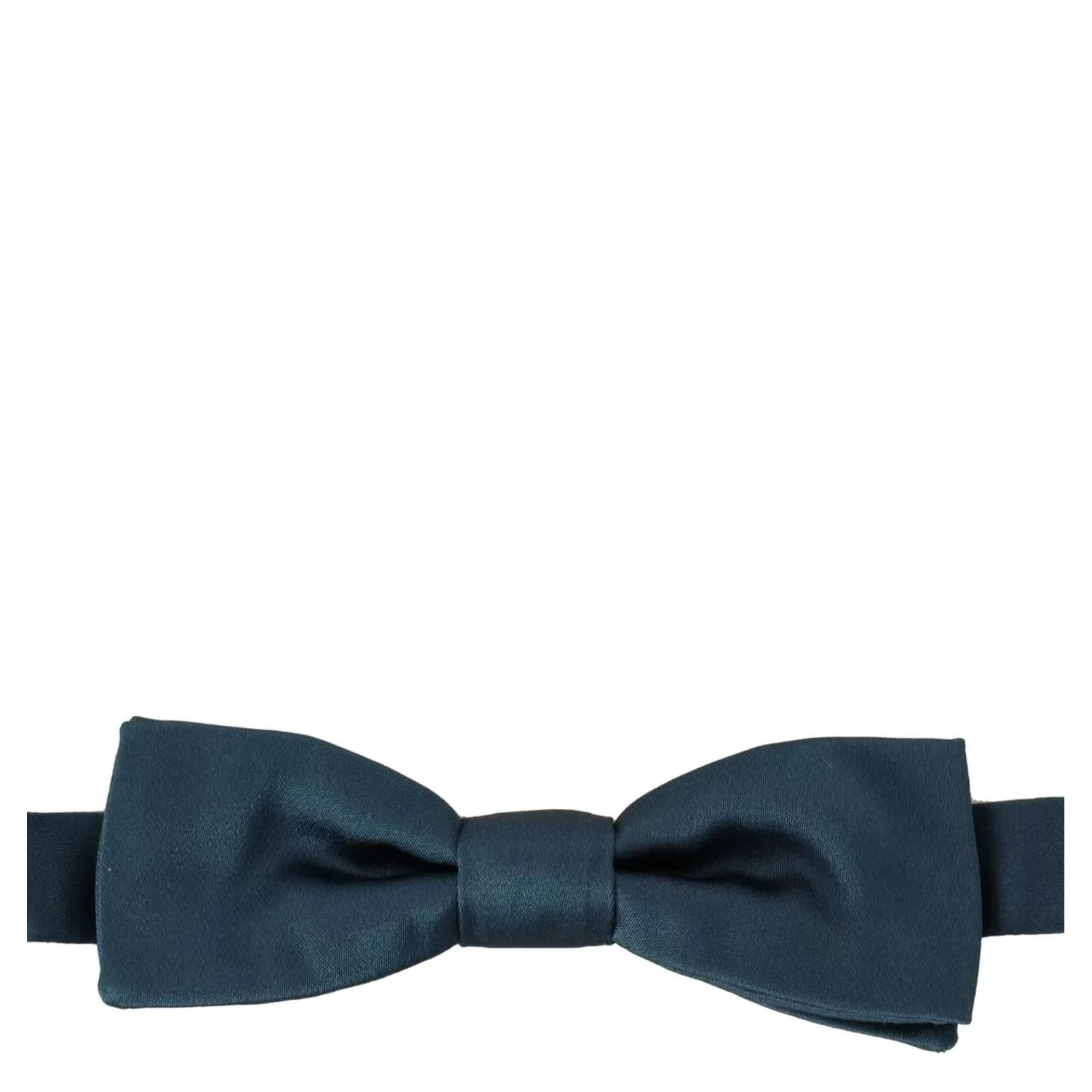 Blue 100% Silk Adjustable Neck Bow Tie Mens