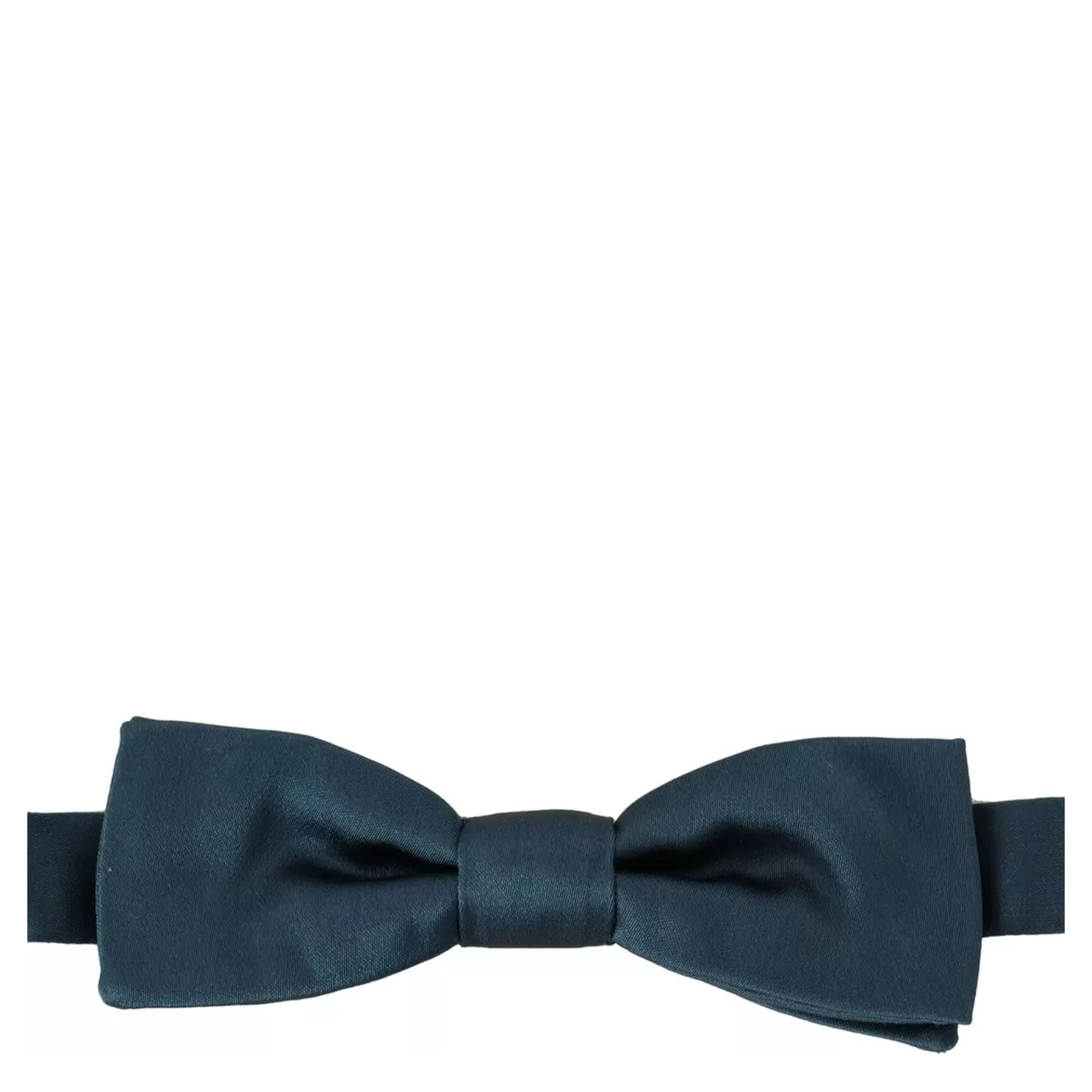 Blue 100% Silk Adjustable Neck Bow Tie Mens