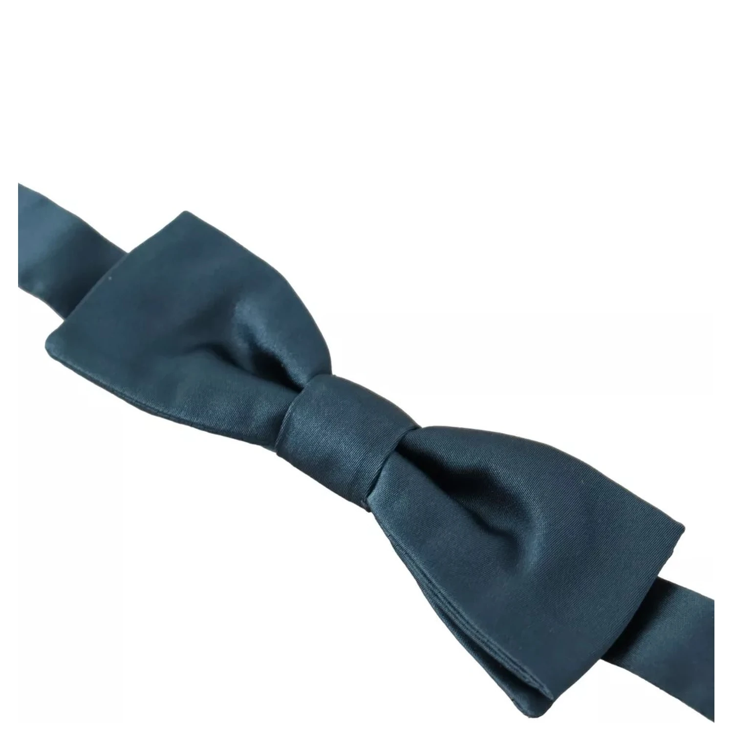 Blue 100% Silk Adjustable Neck Bow Tie Mens
