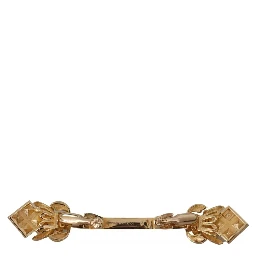 Gold Plated 925 Sterling Silver Crystal Collar Stop Brooch