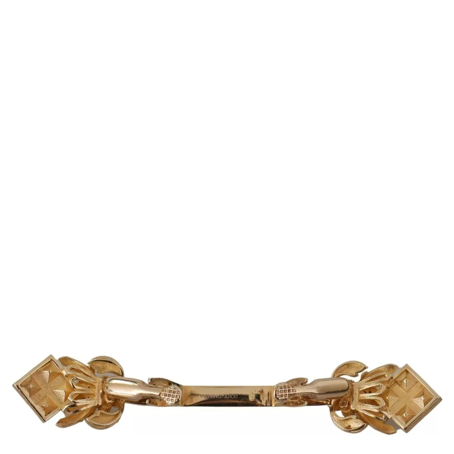 Gold Plated 925 Sterling Silver Crystal Collar Stop Brooch