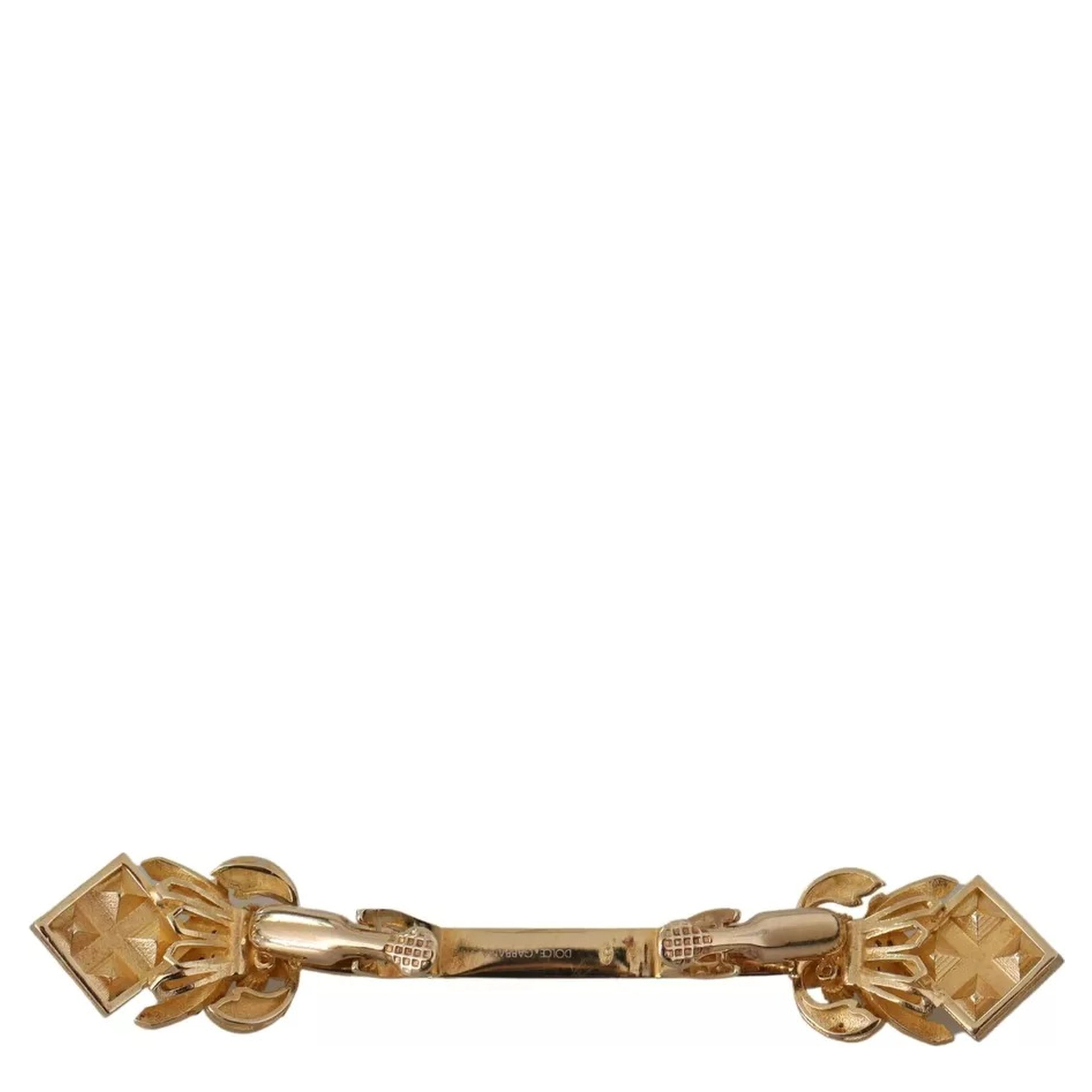 Gold Plated 925 Sterling Silver Crystal Collar Stop Brooch