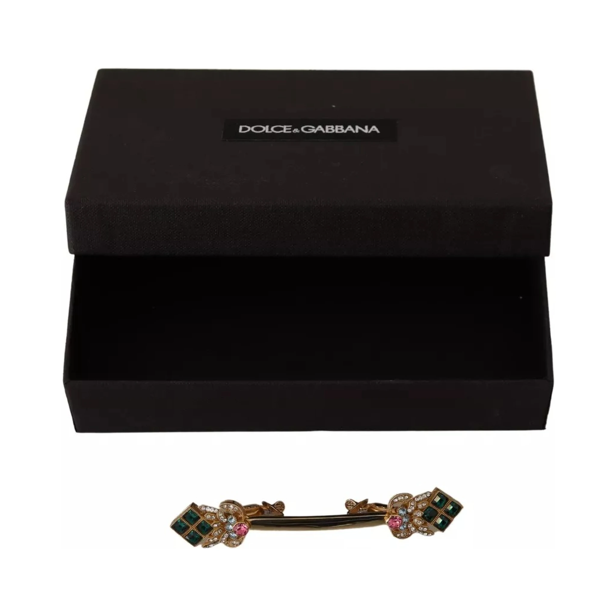 Gold Plated 925 Sterling Silver Crystal Collar Stop Brooch