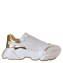 White Gold DAYMASTER Leather Sneakers Men Shoes