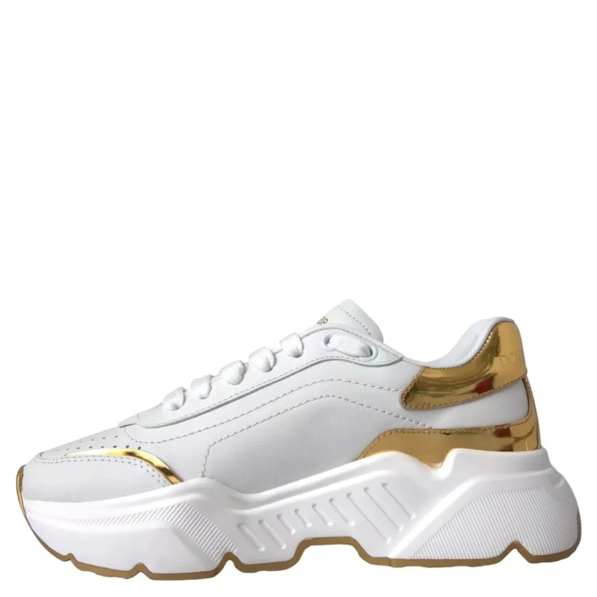 White Gold DAYMASTER Leather Sneakers Men Shoes
