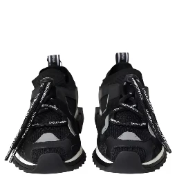 Black White Logo Sorrento Mens Sneakers Shoes