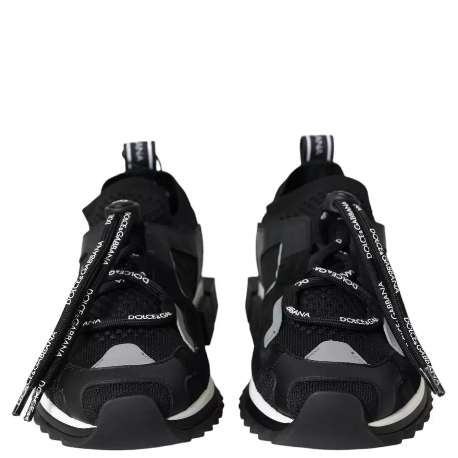 Black White Logo Sorrento Mens Sneakers Shoes