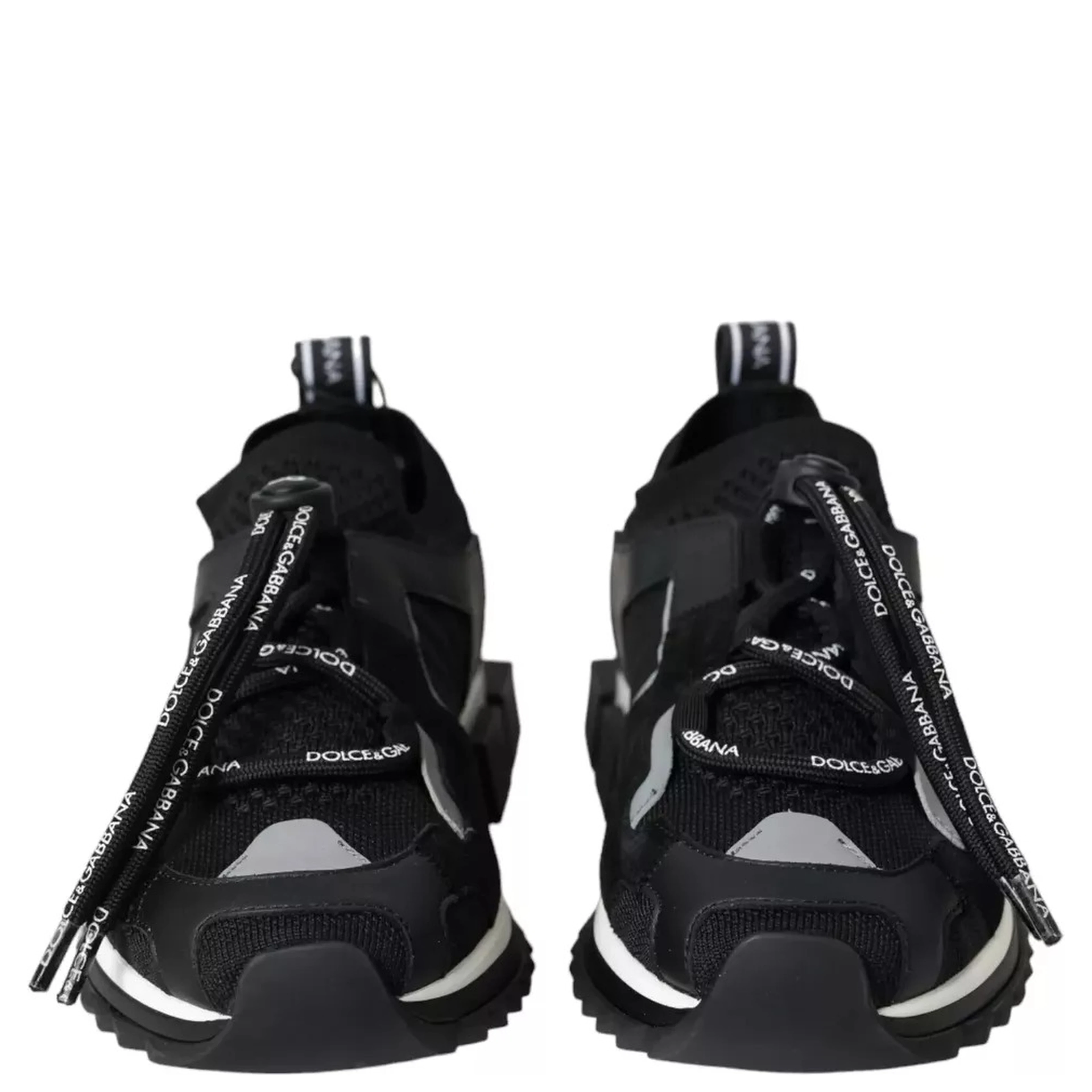 Black White Logo Sorrento Mens Sneakers Shoes