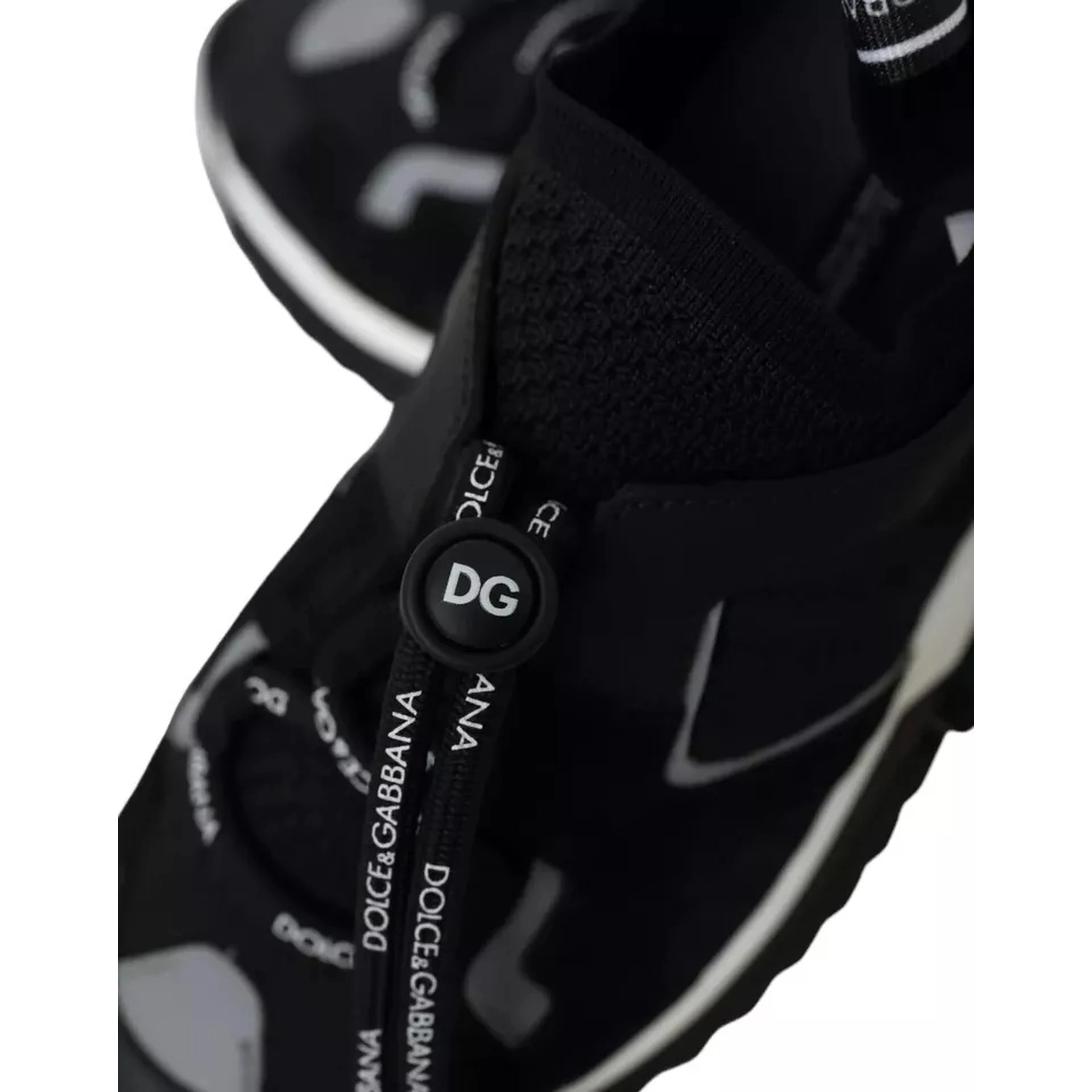 Black White Logo Sorrento Mens Sneakers Shoes