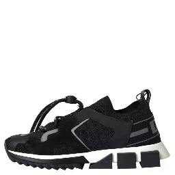 Black White Logo Sorrento Mens Sneakers Shoes