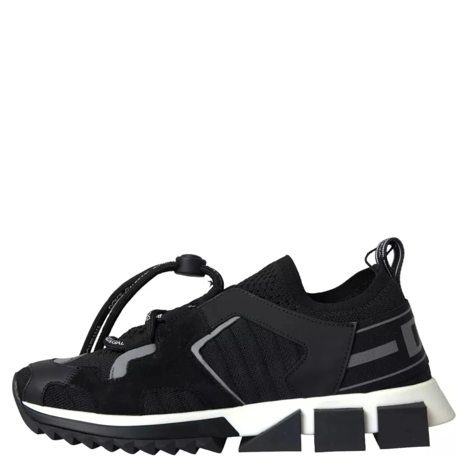 Black White Logo Sorrento Mens Sneakers Shoes