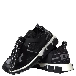 Black White Logo Sorrento Mens Sneakers Shoes