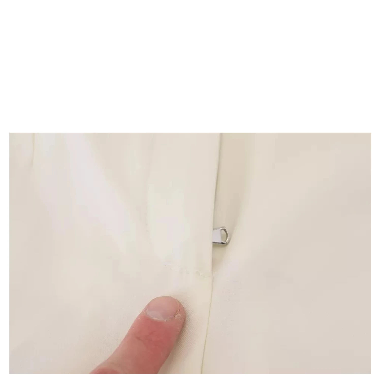 White High Waist Tapered Wool Pants