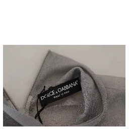 Gray See Through Turtleneck Pullover Sweater
