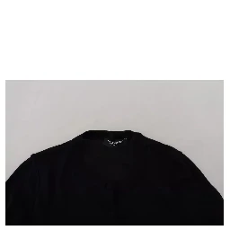 Black Crewneck Long Sleeves Pullover Sweater