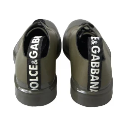 Green Leather Rubber Sole Dress Shoes