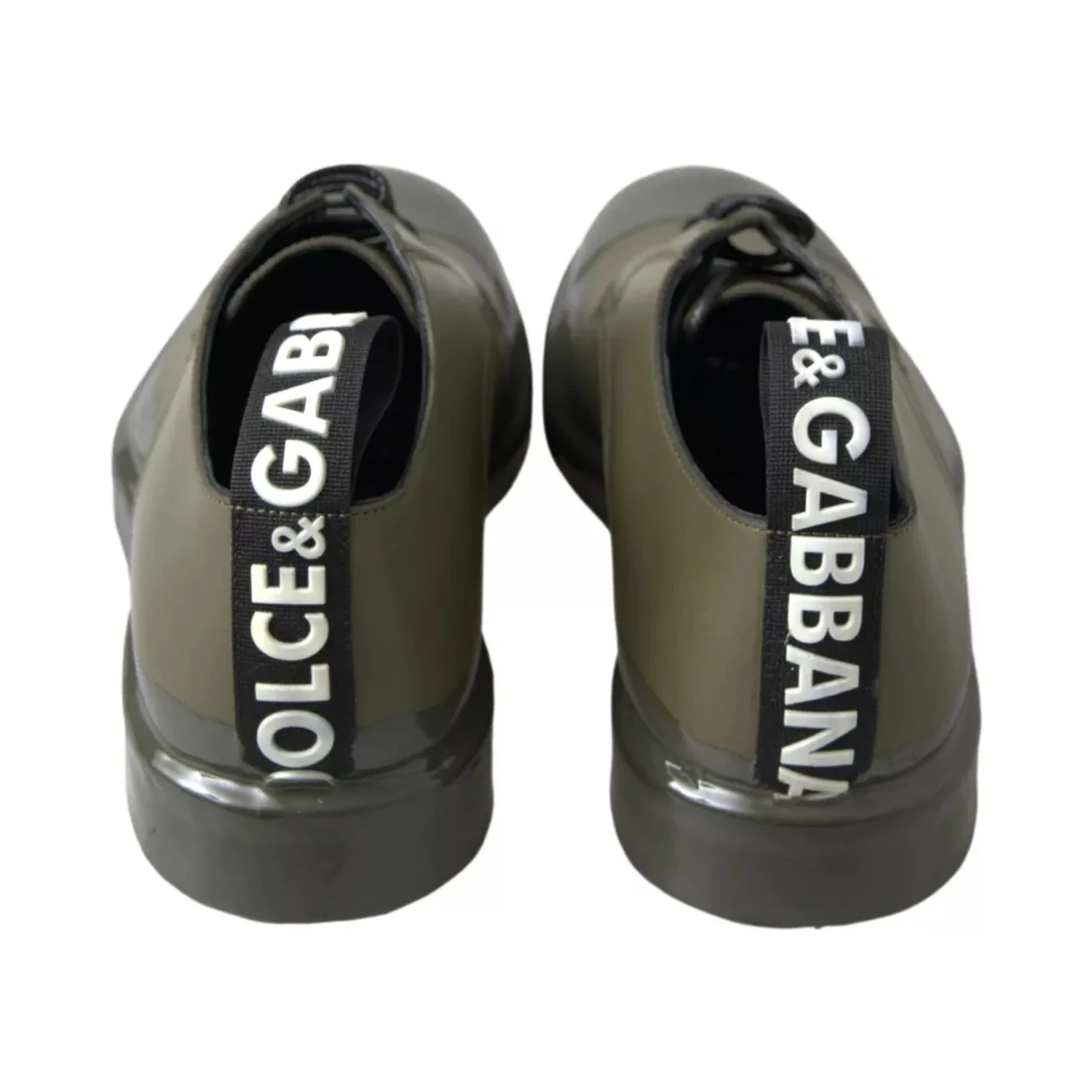 Green Leather Rubber Sole Dress Shoes