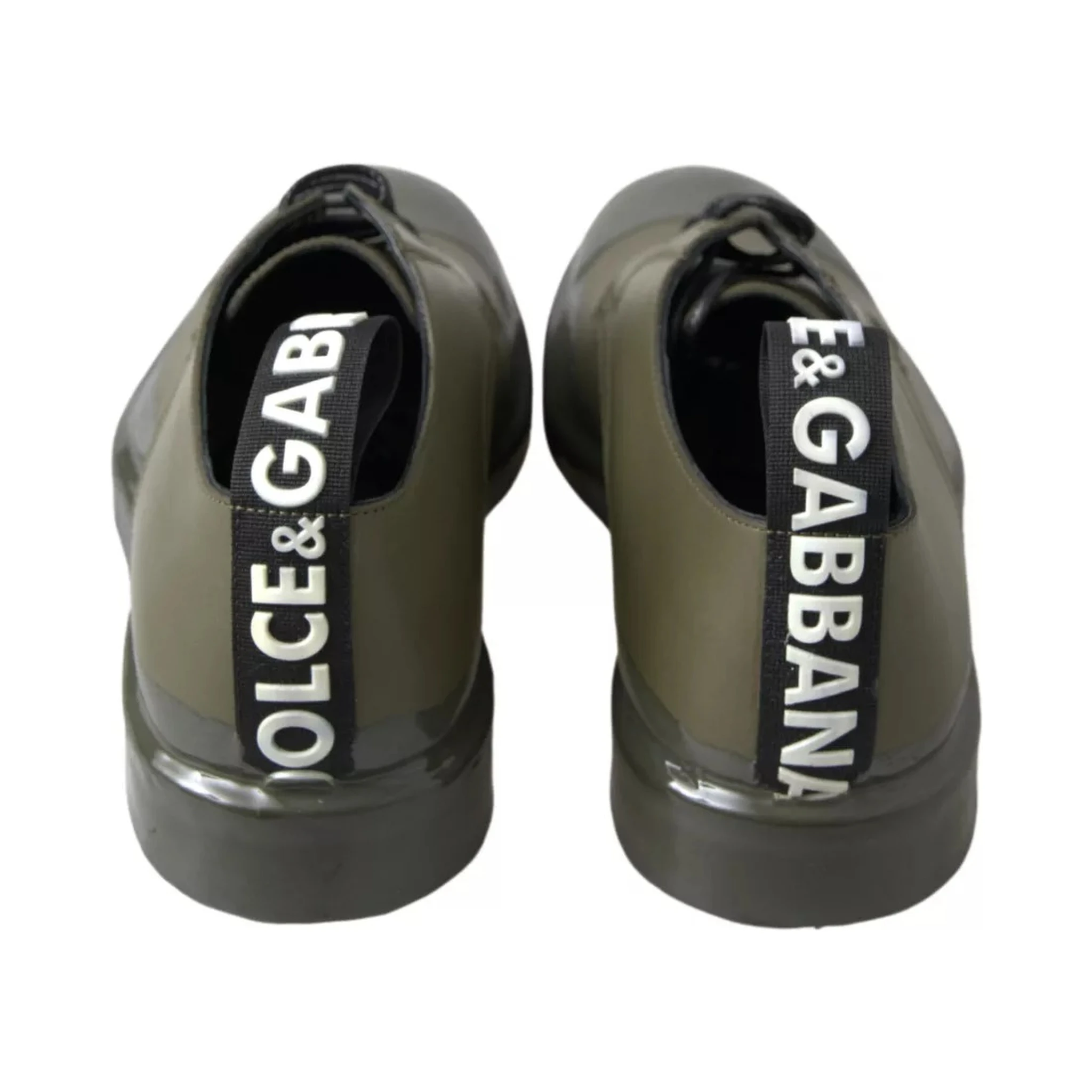 Green Leather Rubber Sole Dress Shoes