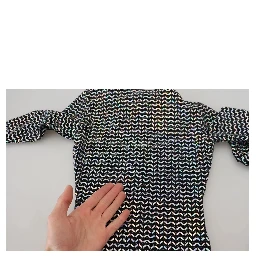 Black Embellished Nylon Bodycon Mini Dress