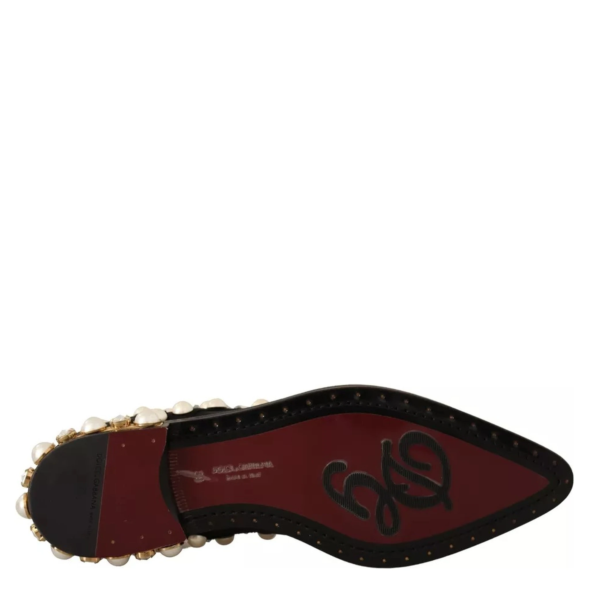 Black Lace Up Jewelled Formal Flats Shoes