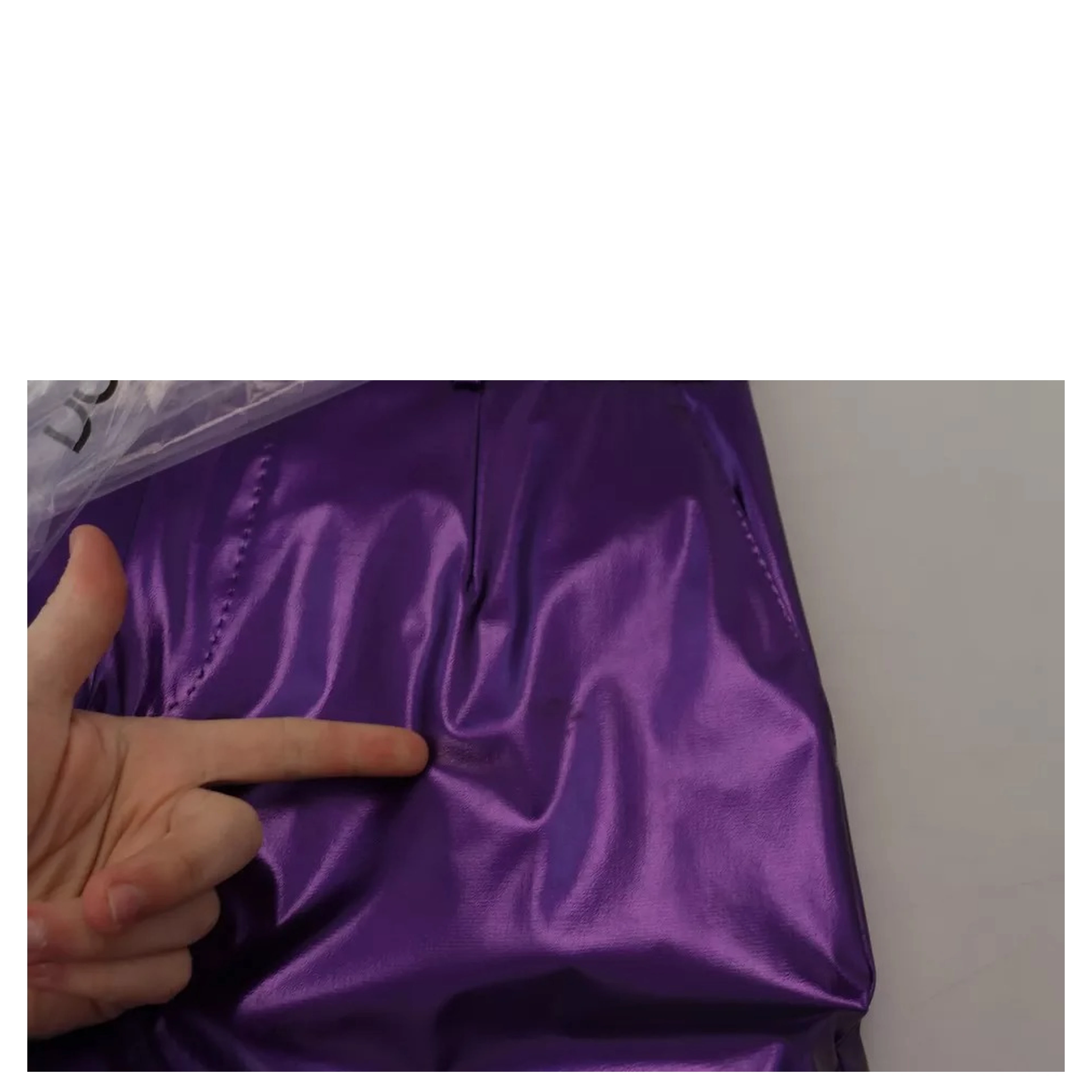 Purple Shining Men Casual Pants