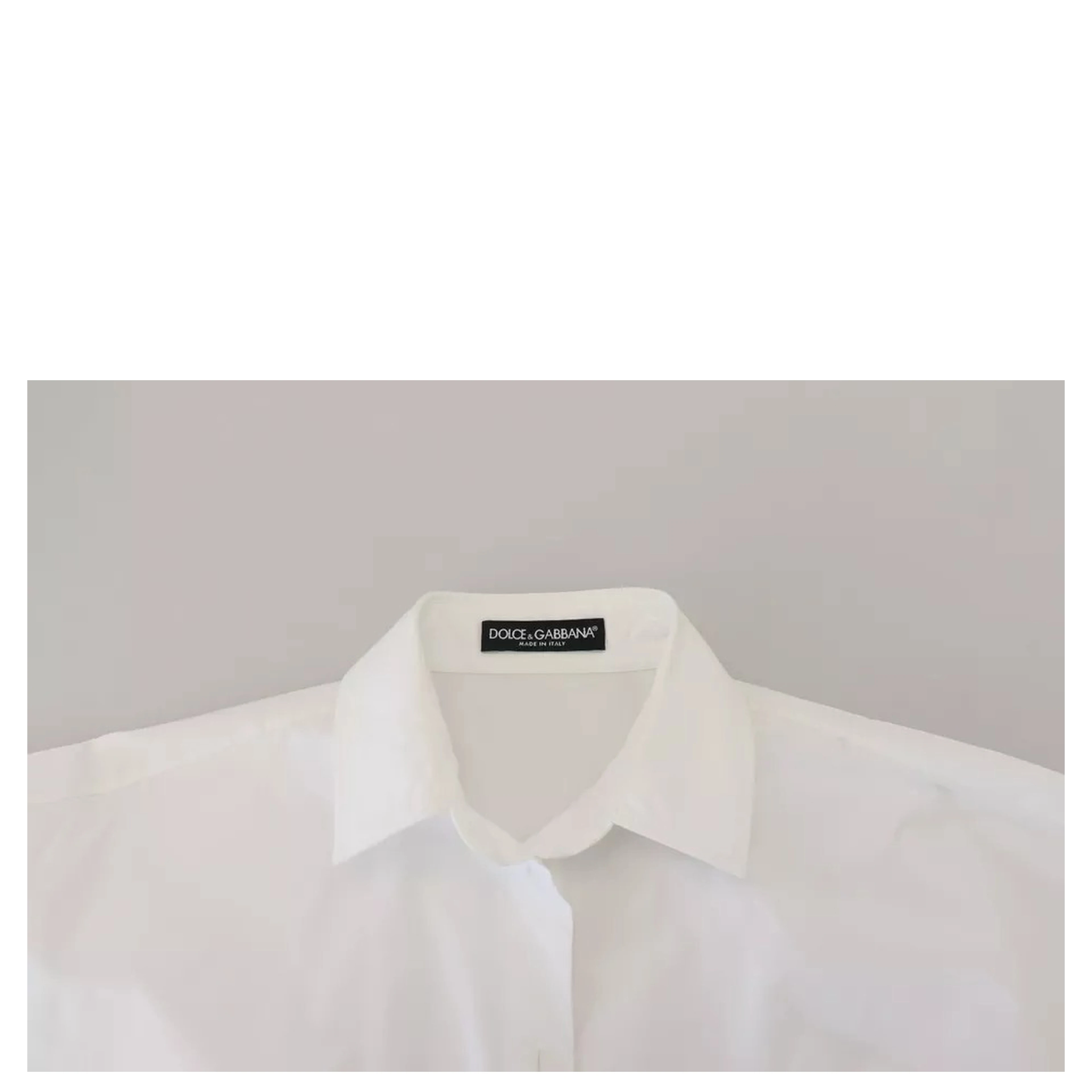 White Cotton Button Front Short Sleeve Shirt