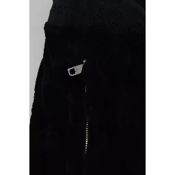 Black Cotton Skinny Jogger Sweatpants Pants