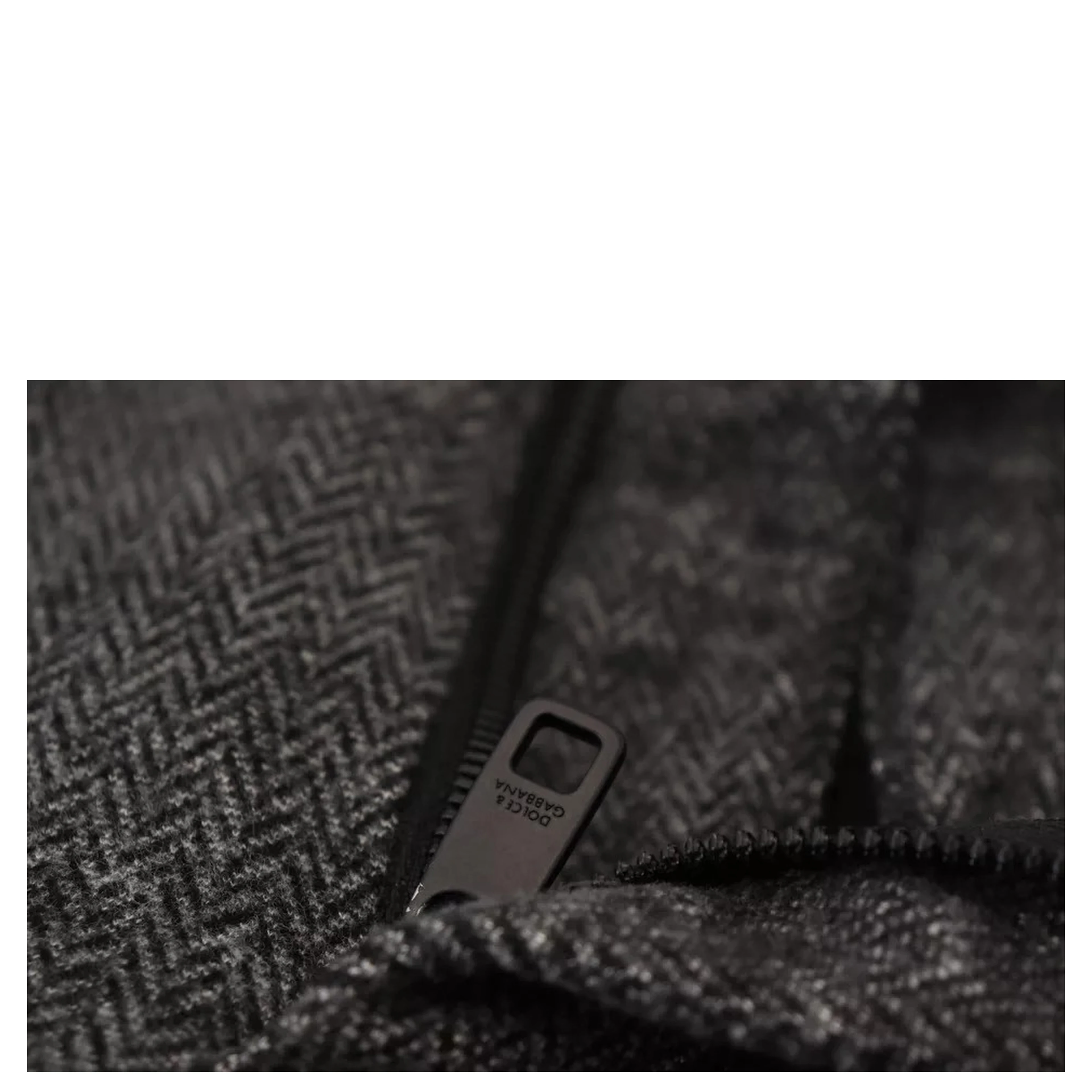 Gray Chevron Viscose Skinny Pants