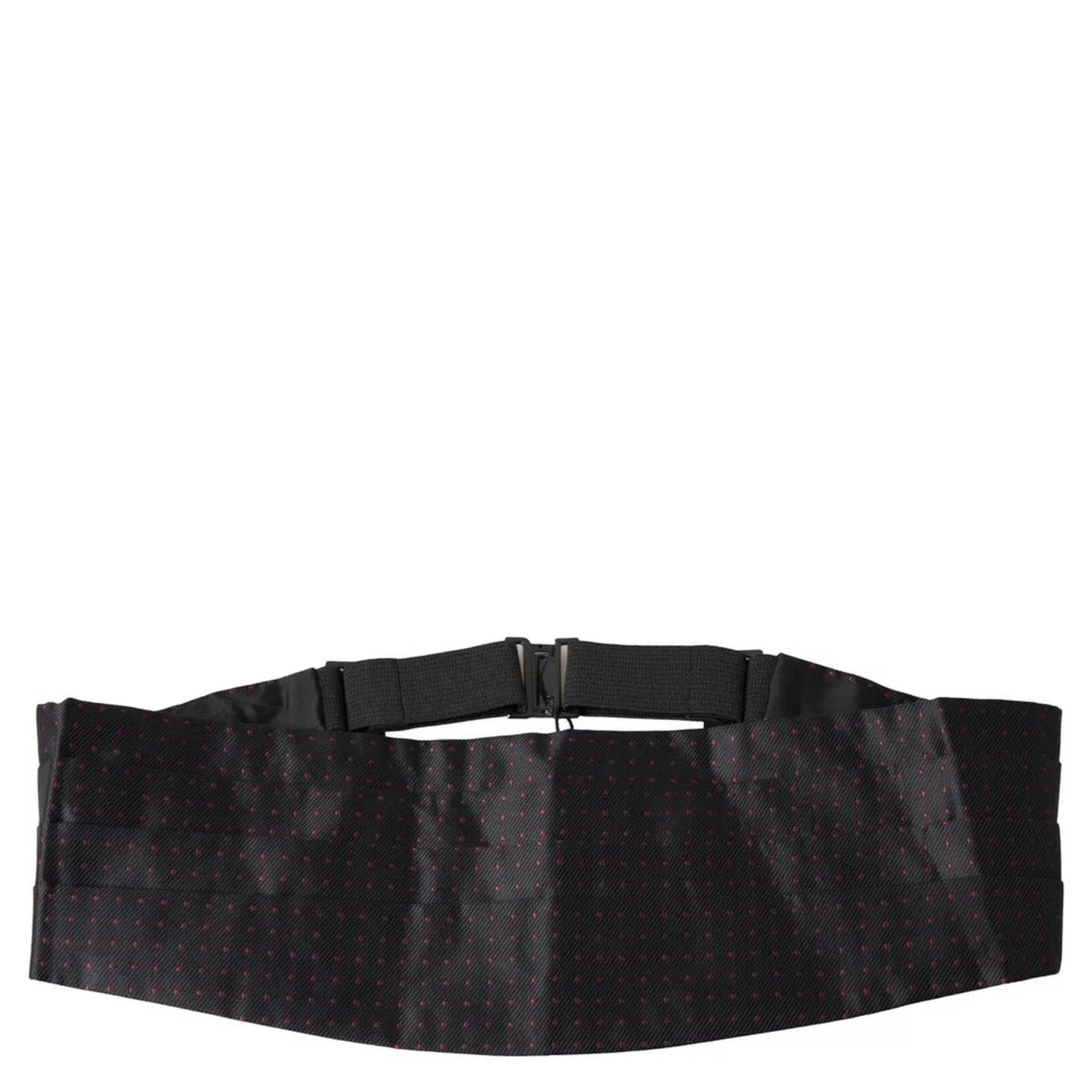 Black Silk Dotted Waist Tuxedo Belt Cummerbund