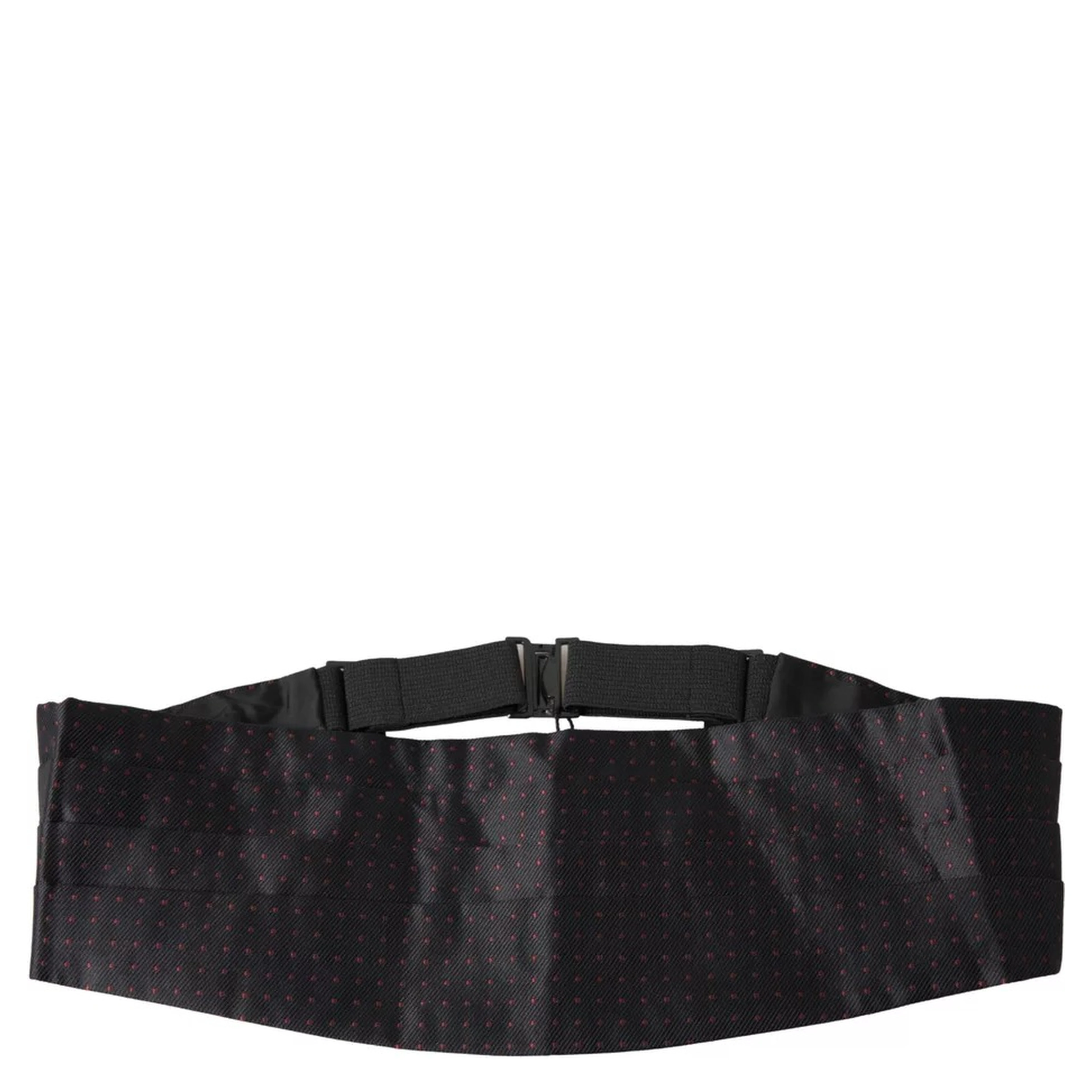 Black Silk Dotted Waist Tuxedo Belt Cummerbund