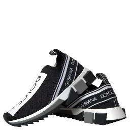 Black White Slip On Sorrento Sneakers Shoes