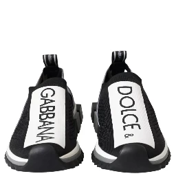 Black White Slip On Sorrento Sneakers Shoes