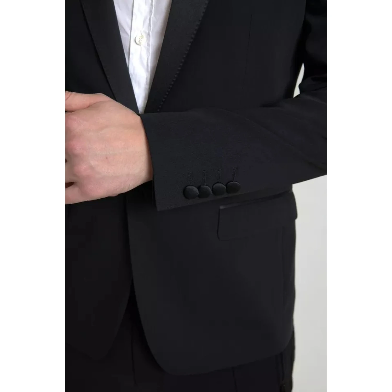 Black Wool Single Breasted MARTINI Blazerclothing