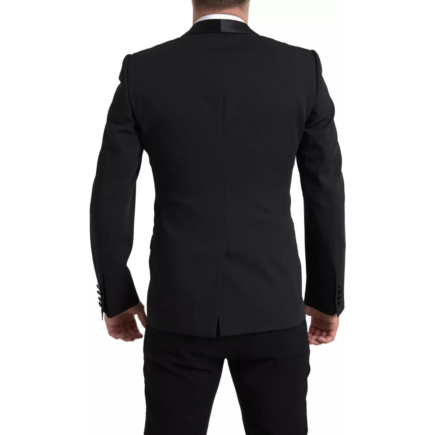 Black Wool Single Breasted MARTINI Blazerclothing