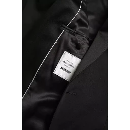 Black Wool Single Breasted MARTINI Blazerclothing
