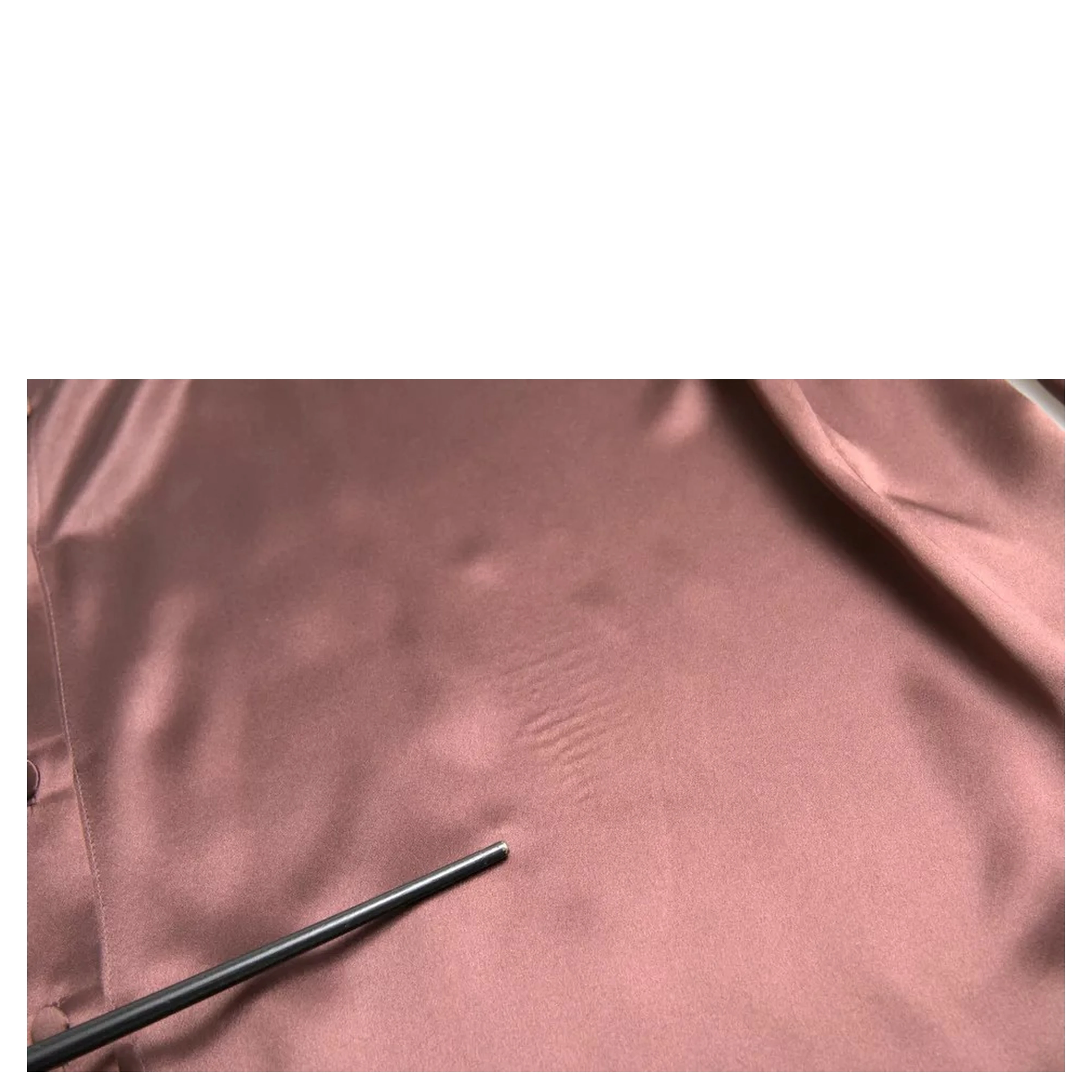 Brown Silk Collared Long Sleeves Top Blouse