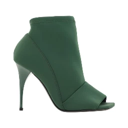 Green Polyamide High Heel Pumps